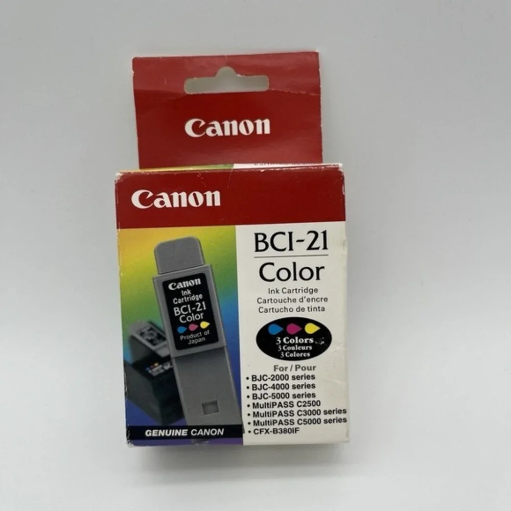 Color Ink Cartridge Canon BCI-21 Sealed New in Box